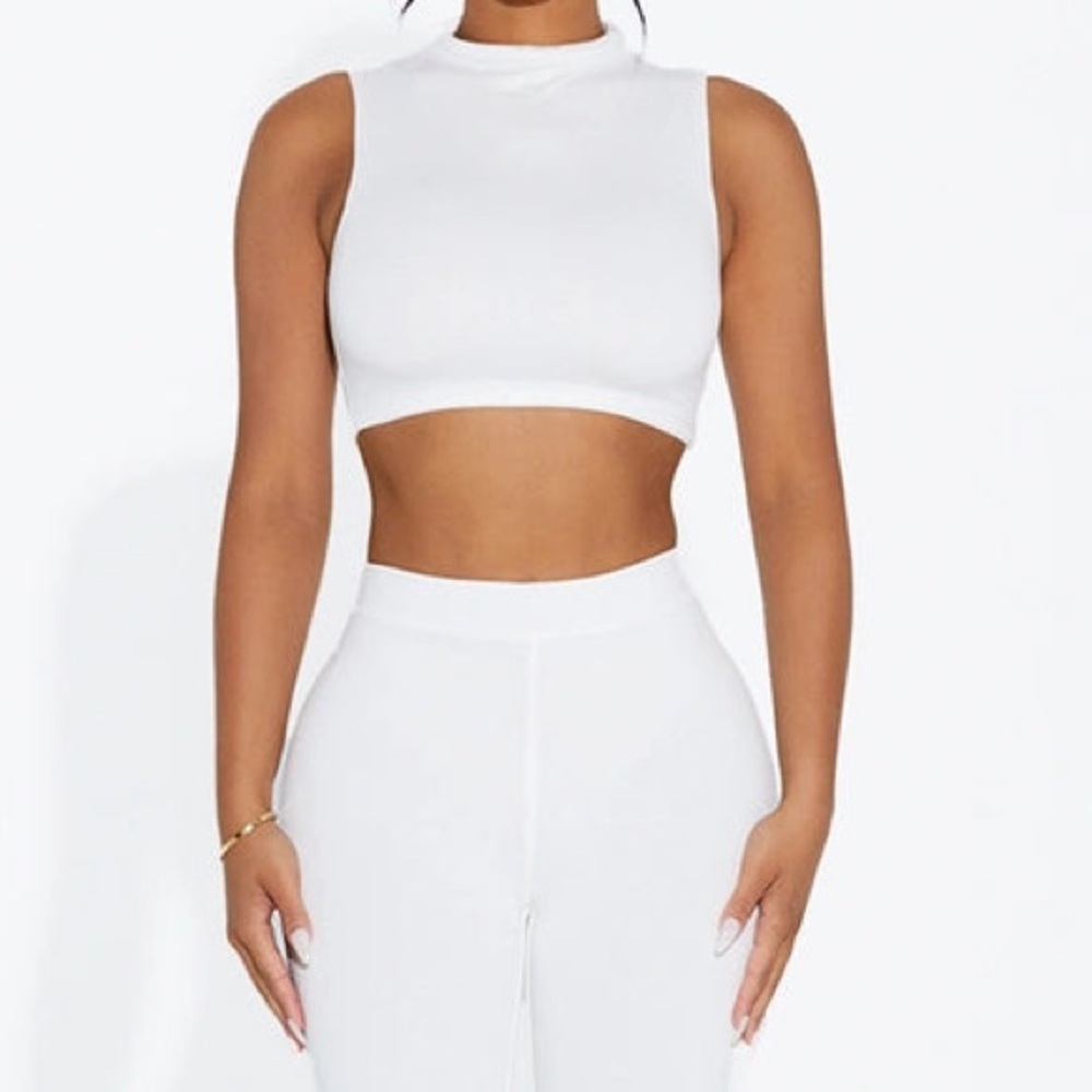 Naked Wardrobe sleeveless crop top
